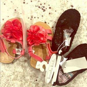 NWT girls shoes 2 pair